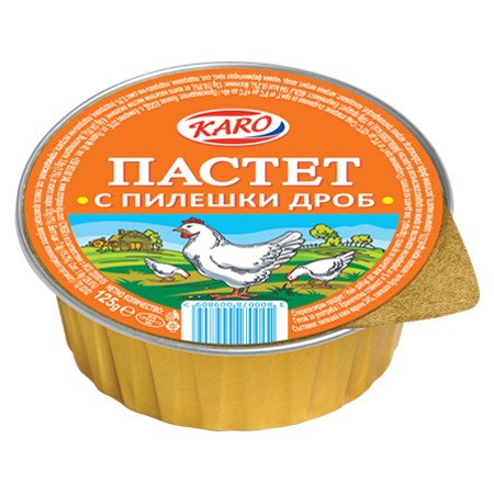 ПАСТЕТ ПИЛЕШКИ КАРО 125гр
