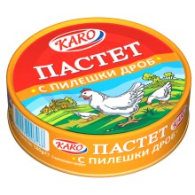 ПАСТЕТ ПИЛЕШКИ КАРО 180гр