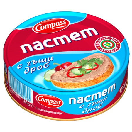 ПАСТЕТ ГЪШИ КОМПАС 180гр